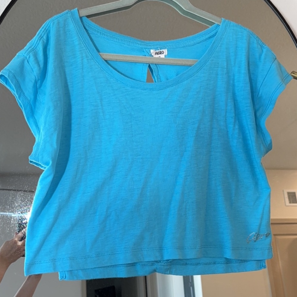 Aeropostale Crop Open Back Top
